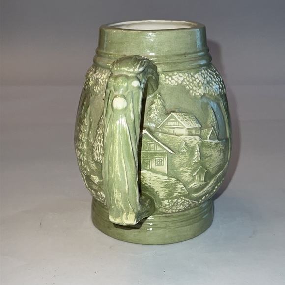 Ceramic Vintage Green Beer Mug Excellent Condition - Picture 3 of 7